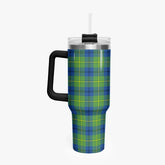 Johnson Ancient Tartan Crest 40 oz Insulated Tumbler with Handle